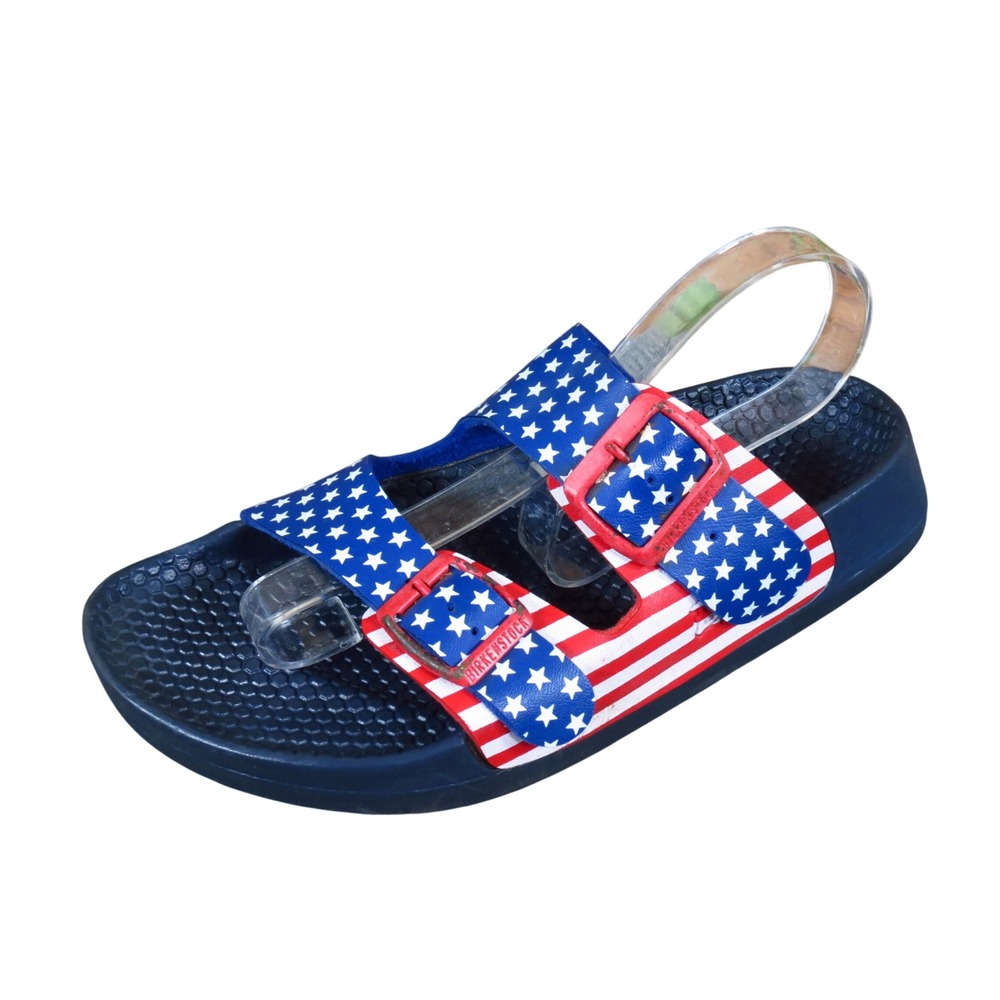 Birkenstock Birki's Catalina Women Slide Sandals Size 6 Patriotic Stars Stripes